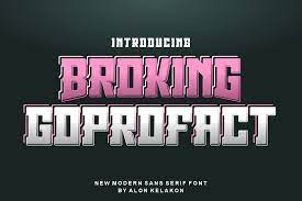 Broking Goprofact Font preview